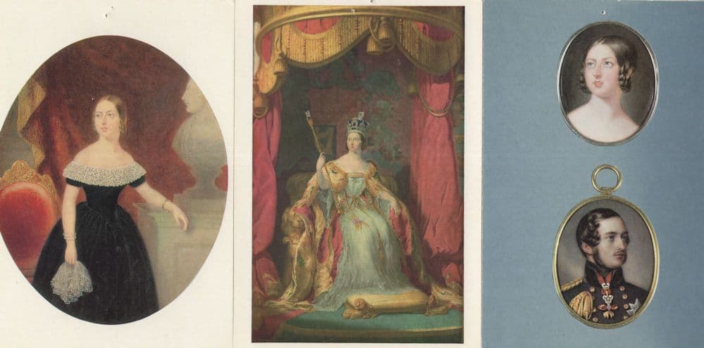 Queen Victoria Henley London Portrait Gallery 3x Painting Postcard s