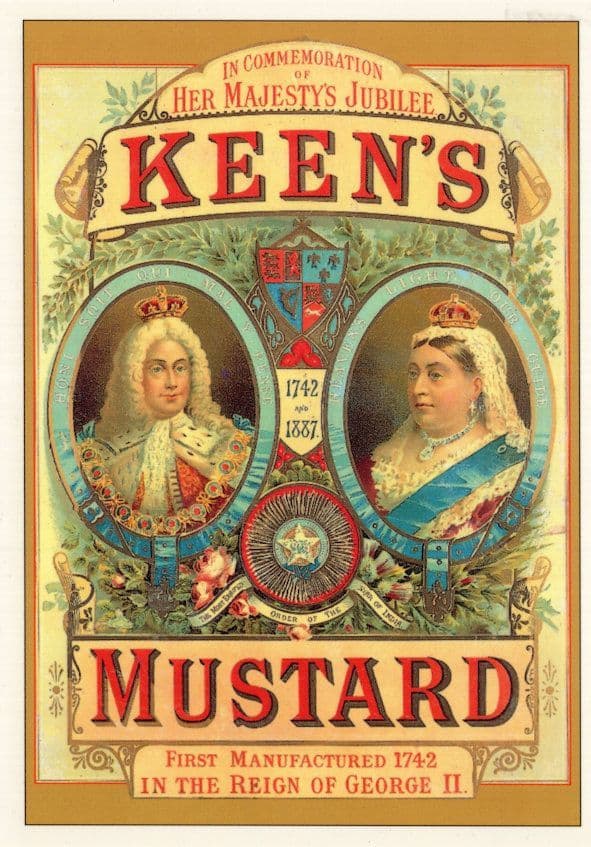 Queen Victoria Keens Mustard Jubilee Advertising Poster Rare Postcard