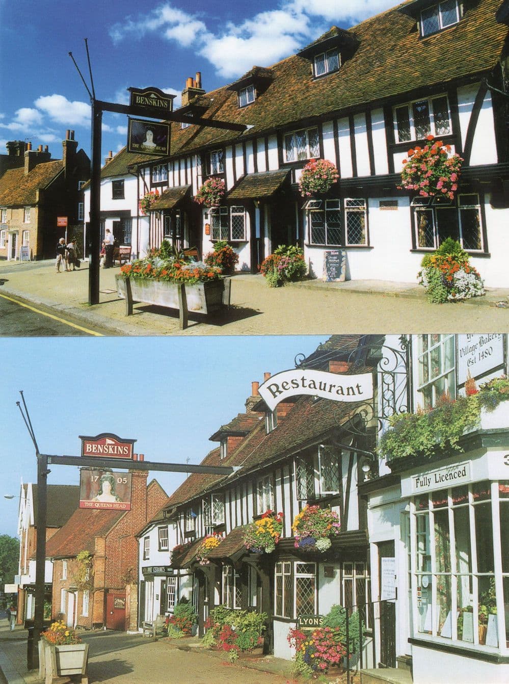 Queens Head Benskins Inn Pub  2x Harrow London Postcard s