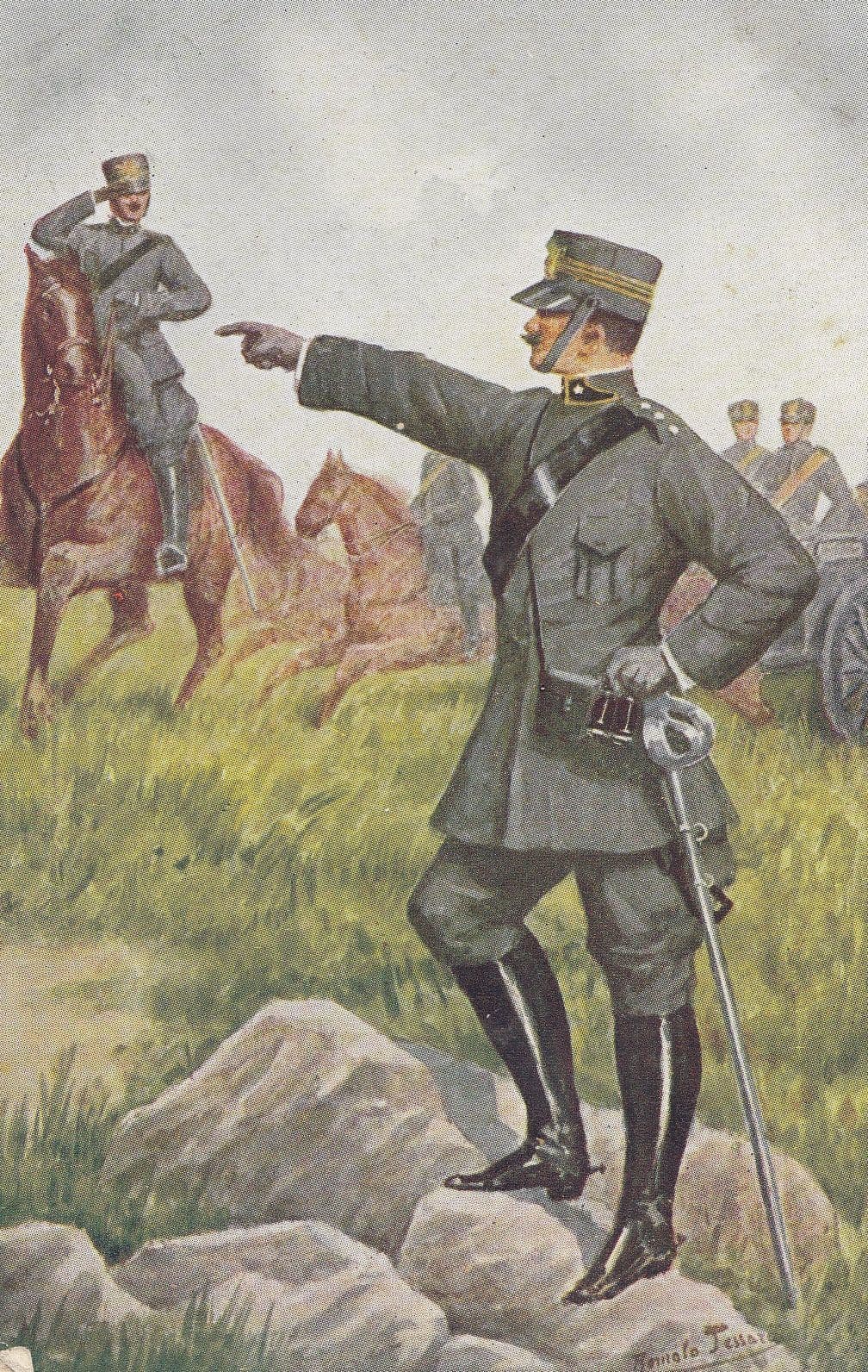 R Egercito Royal Italian Army Italy Artiglieria Uniform Military Postcard