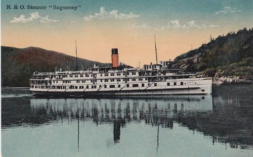 R&O Steamer Saguenay Vintage Ship Postcard