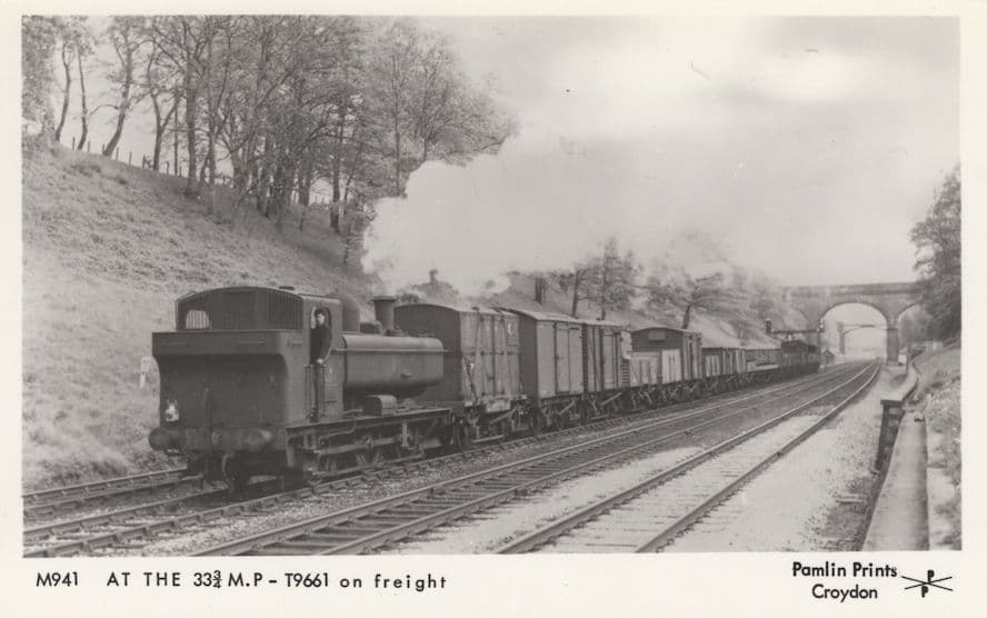 R256517 M941 At the 33 M. P. T9661 Train Real Photo Postcard