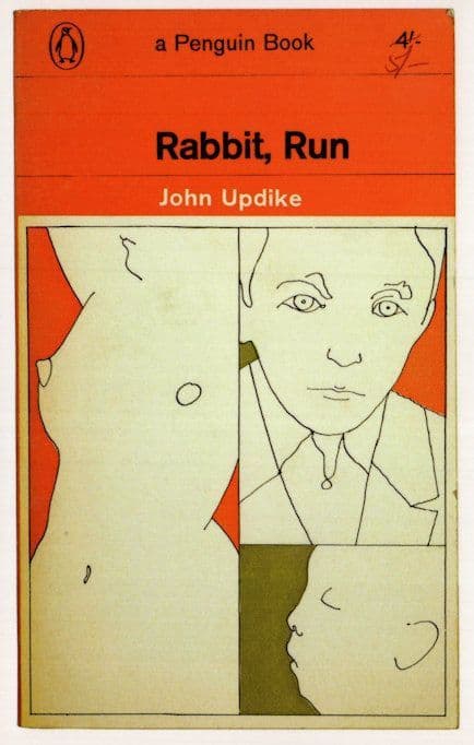 Rabbit Run John Updike 1964 Book Postcard