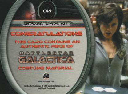Racetrack Battlestar Galactica TV Show Outfit REAL Costume Relic Card