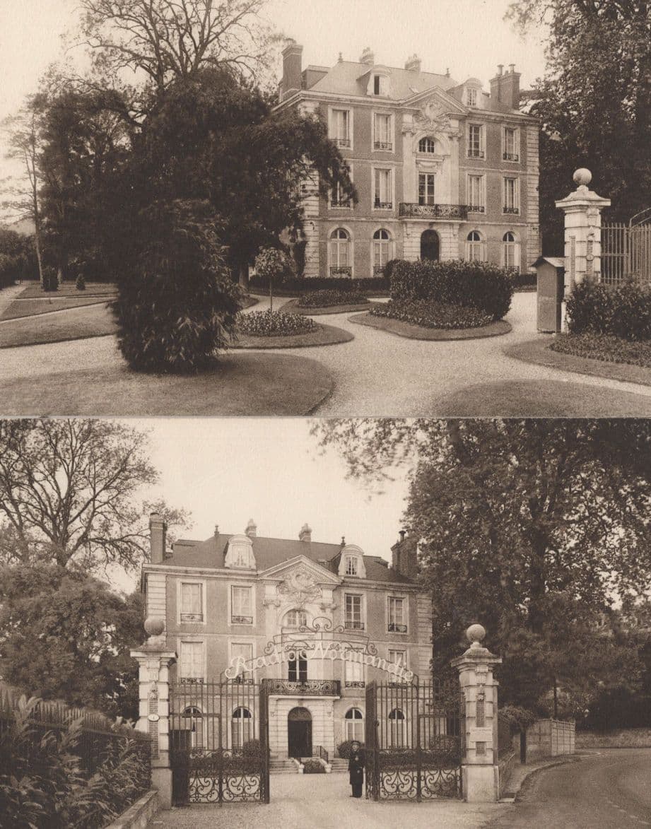 Radio Normandie Caudebec Chateau 2x Old French Postcard