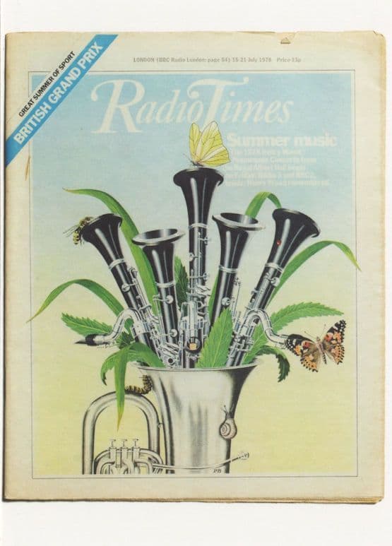 Radio Times The Proms Classical Music BBC TV Show Postcard