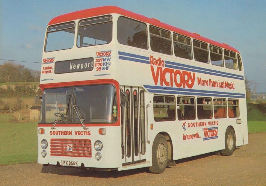 Radio Victory Welsh Newport Bus Southern Vectis Postcard