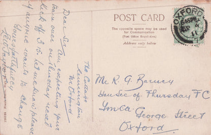 Radley College Cricket Hut Pavillion Oxford Antique Postcard