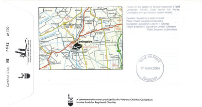 RAF Coltishall Station JFG John Howe 74 Squadron Military Map Rare LTD TO 100 Hand Signed FDC