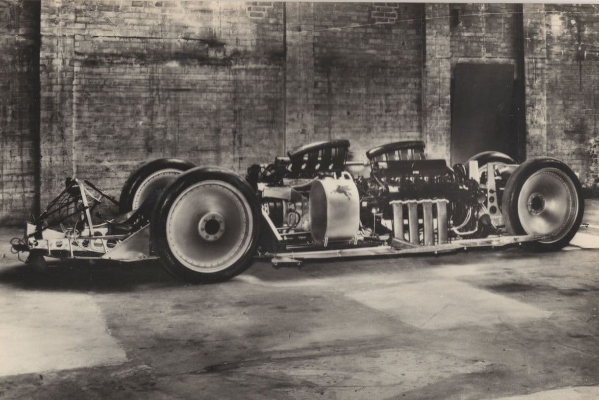 Railton Mobil Guiness Book Of Records Car Birmingham Postcard