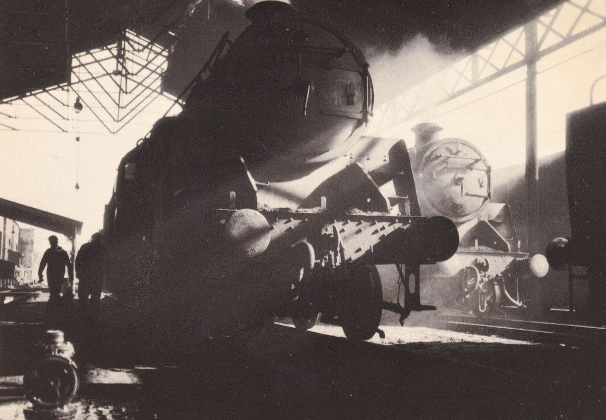 Railway Workshop All Trains To Stop from Book Photo Postcard