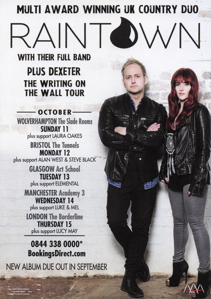 Raintown Scottish Country Music Group Duo Hand Signed Photo