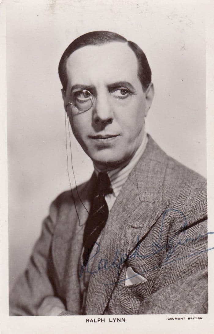 Ralph Lynn Vintage Hand Signed Real Photo Postcard