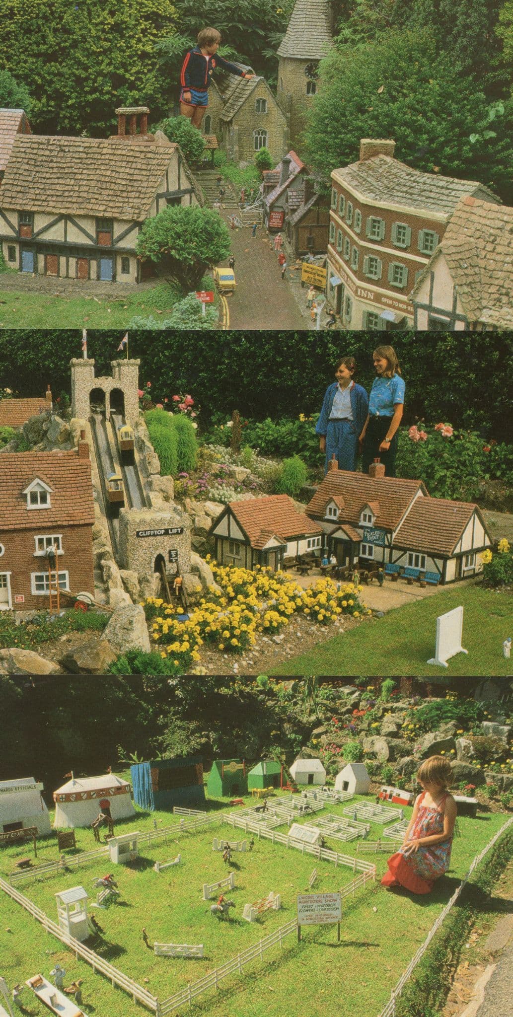 Ramsgate Model Village Kent 3x 1970s Postcard s