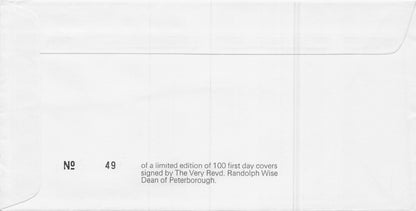 Randolph Wise Dean Of Peterborough Cathedral Hand Signed FDC