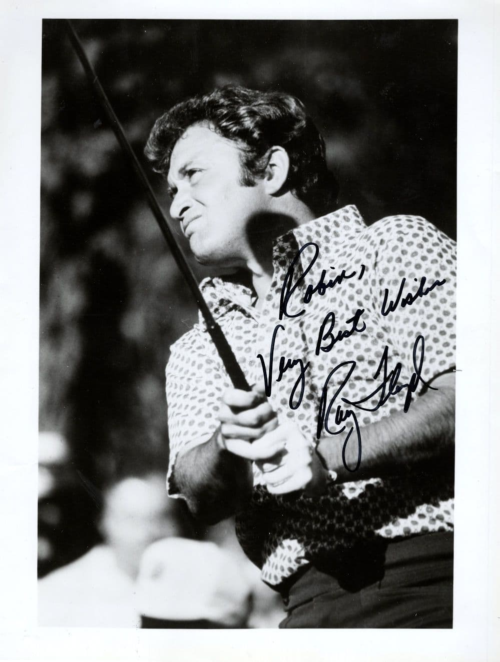 Ray Floyd USA Golfer Vintage Large 10x8 Hand Signed Photo
