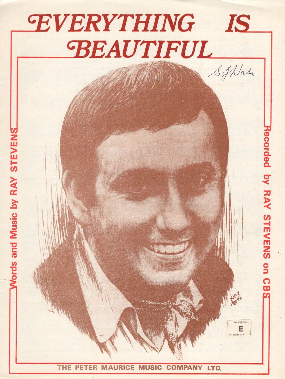 Ray Stevens Everything Is Beautiful Sheet Music