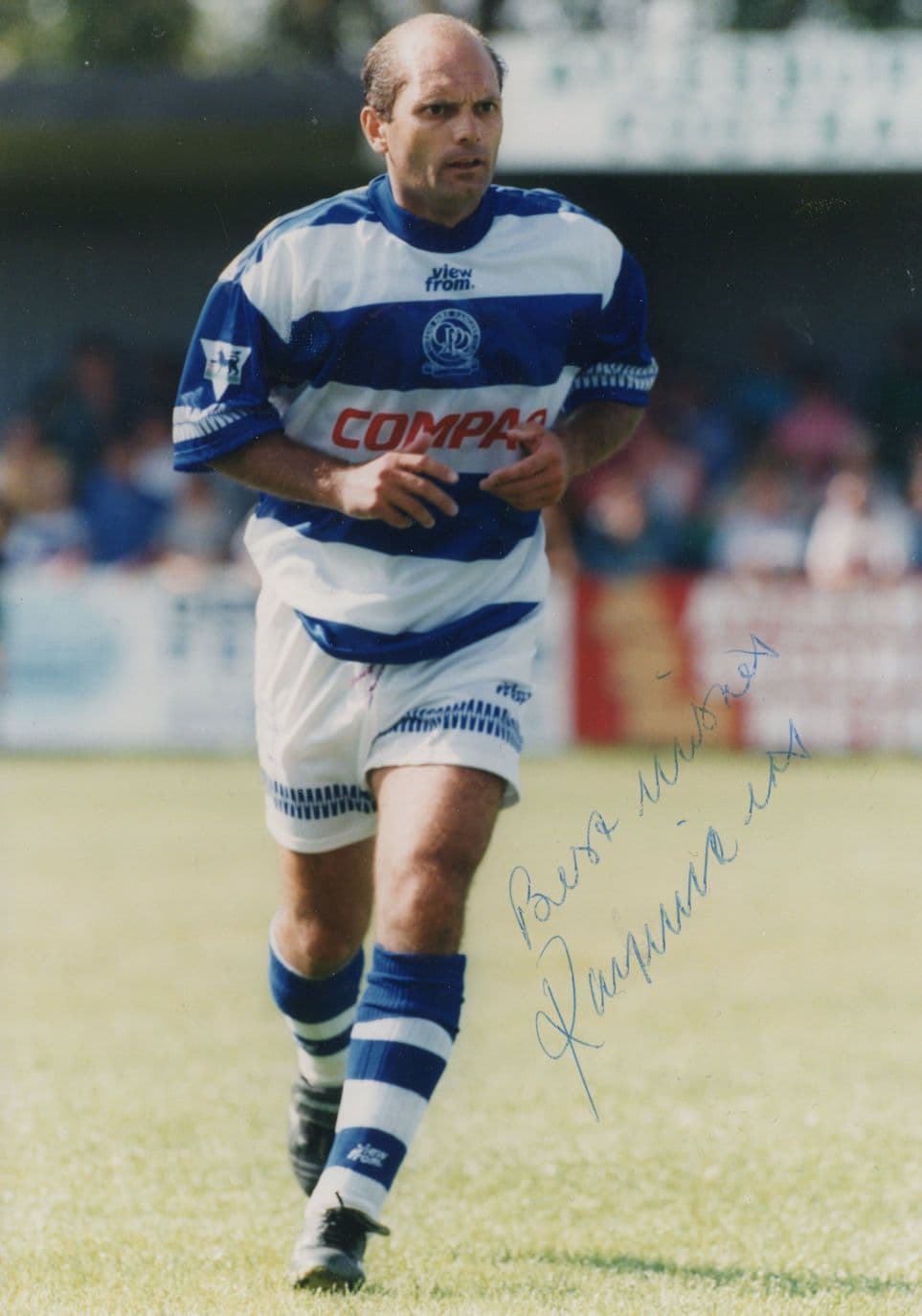 Ray Wilkins QPR Chelsea Football Club Hand Signed Large Photo