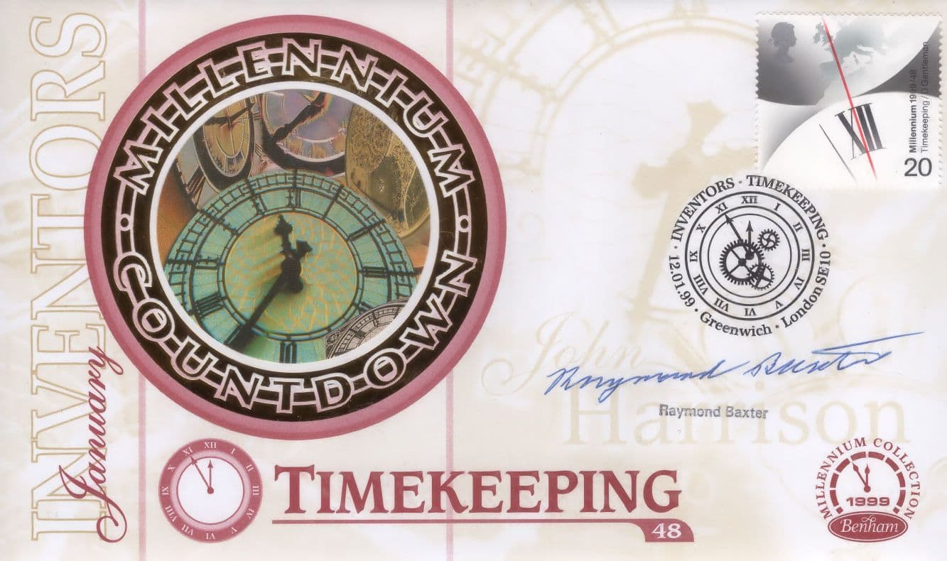Raymond Baxter Big Ben Clock Tomorrows World Hand Signed FDC