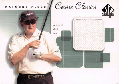 Raymond Floyd Course Classics 2002 Authentic Worn PGA Tour Golf Shirt Card