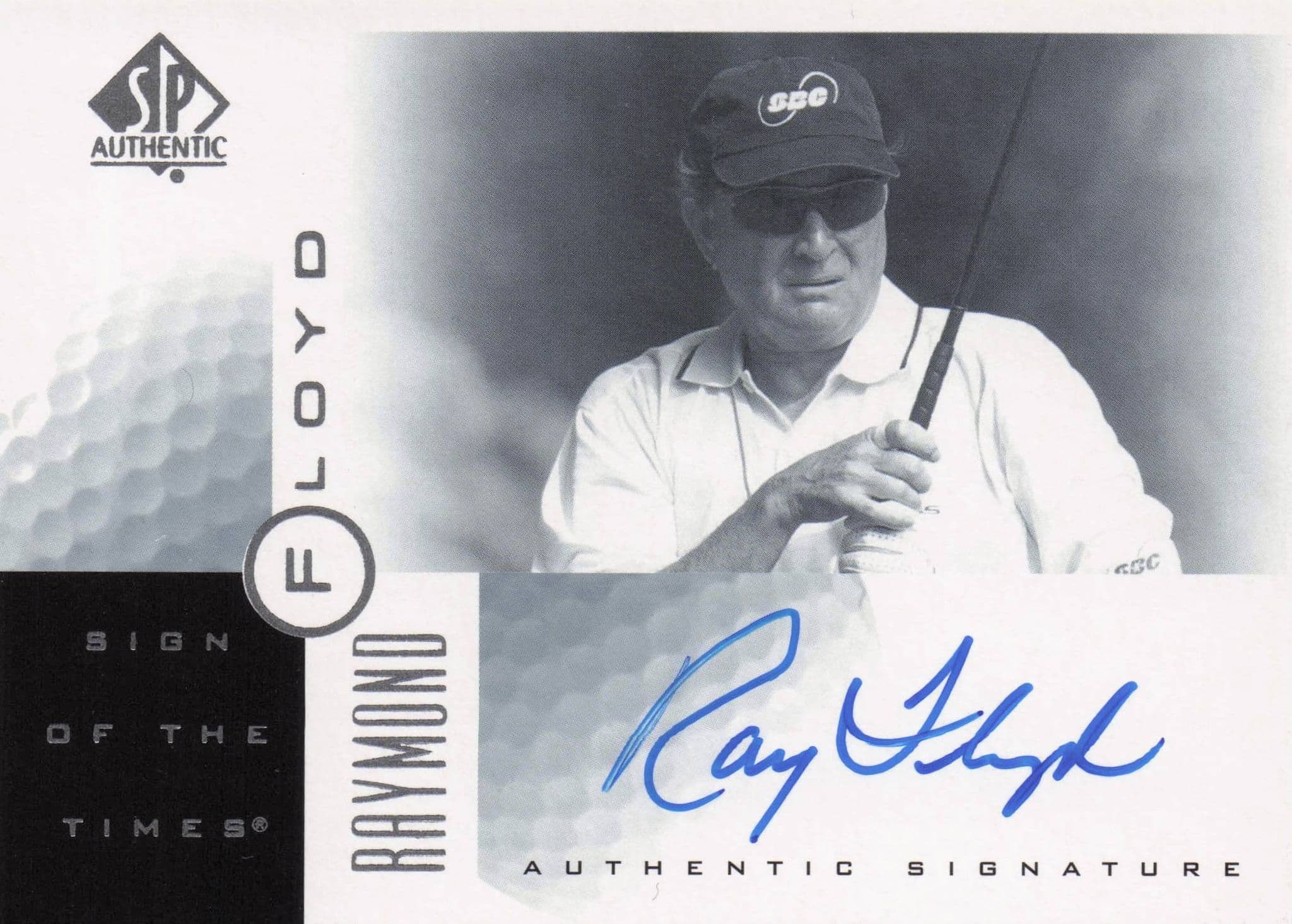 Raymond Floyd Sign Of The Times Hand Signed 2001 SP Golf Autograph Card