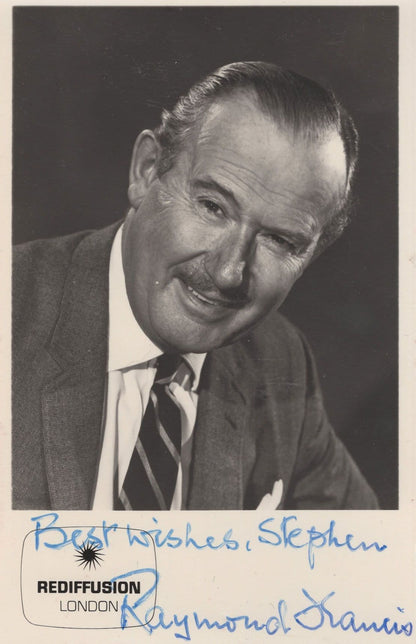 Raymond Francis Sherlock Holmes No Hiding Place Hand Signed Old Photo