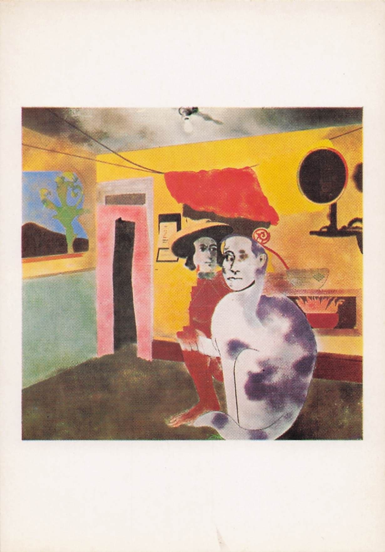 RB Kitaj Man Of The Woods Cat Of Mountains Painting Postcard