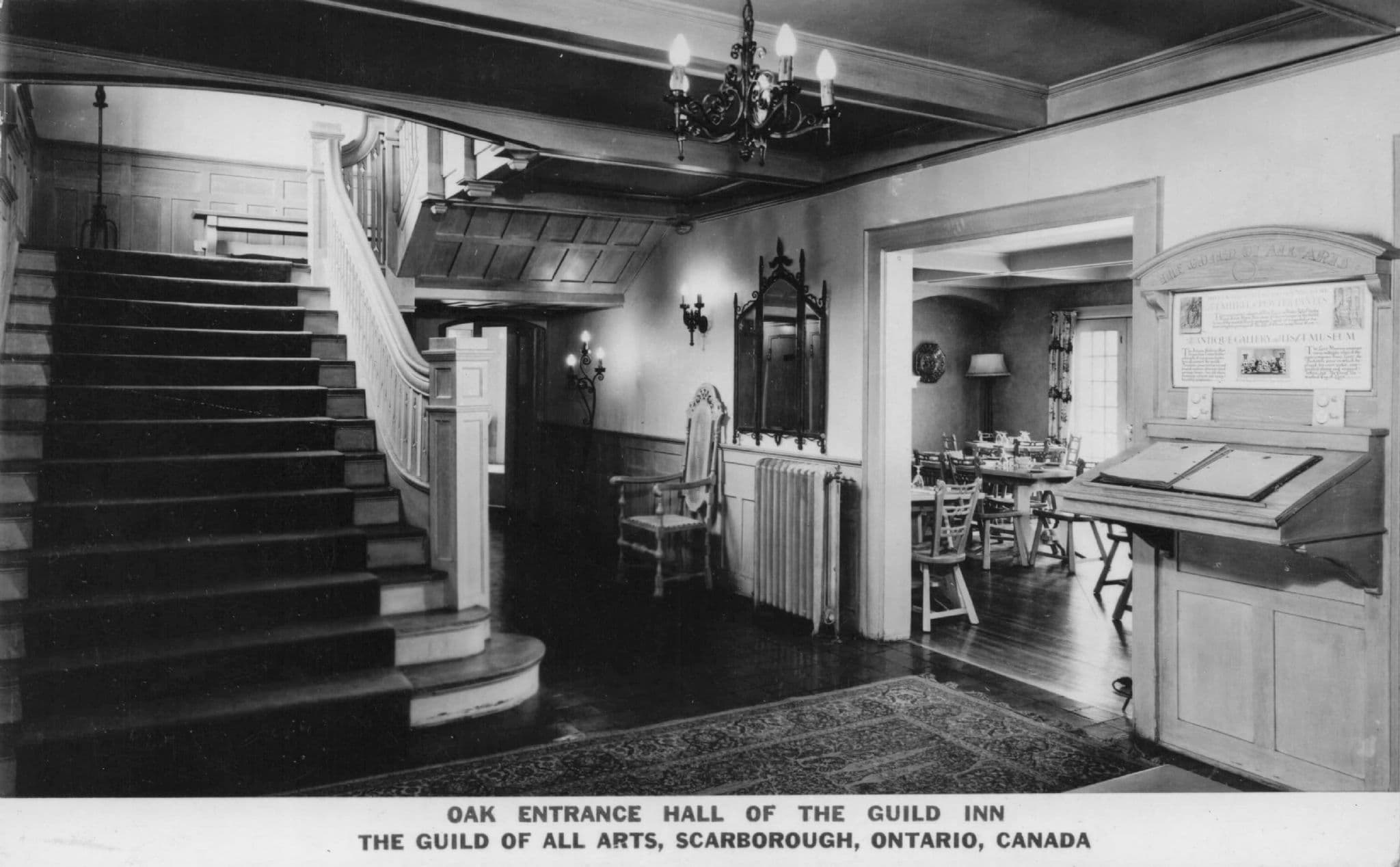 Reception Hall Guild Of Arts Scarborough Canada Old RPC Postcard