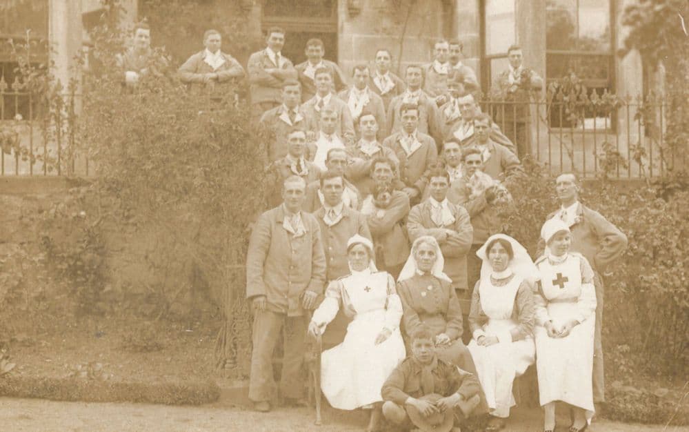 Red Cross Nurse British Military Casualties WW1 Hospital Old Postcard