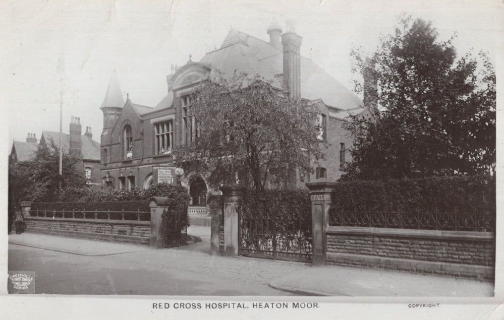 Red Cross Nurse Hospital Heaton Moor Cheshire Old RPC Postcard