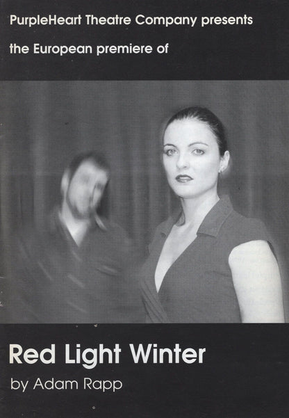 Red Light Winter Adam Rapp Premiere 3x Irish Hand Signed Theatre Programme