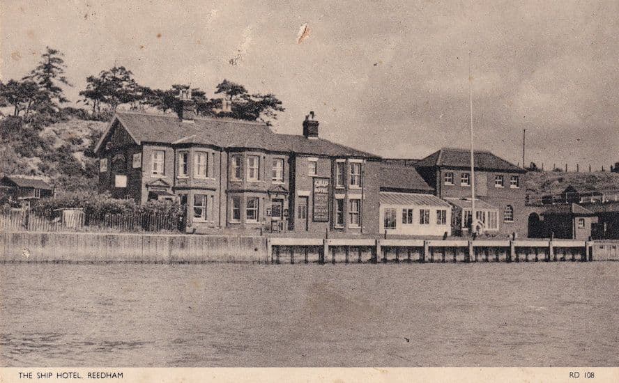 Reedham The Ship Hotel Norfolk Antique Postcard