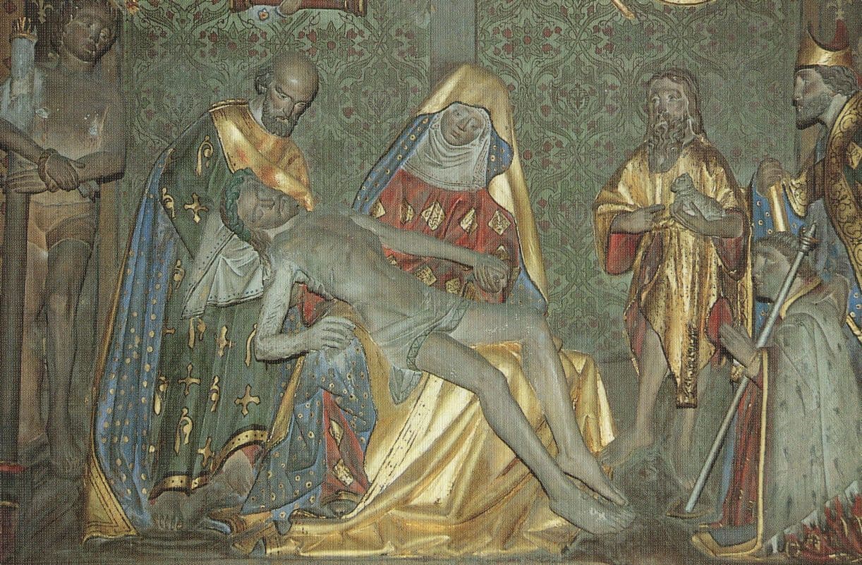 Relief Mural Crucifixion at Saint Omer Church French Postcard