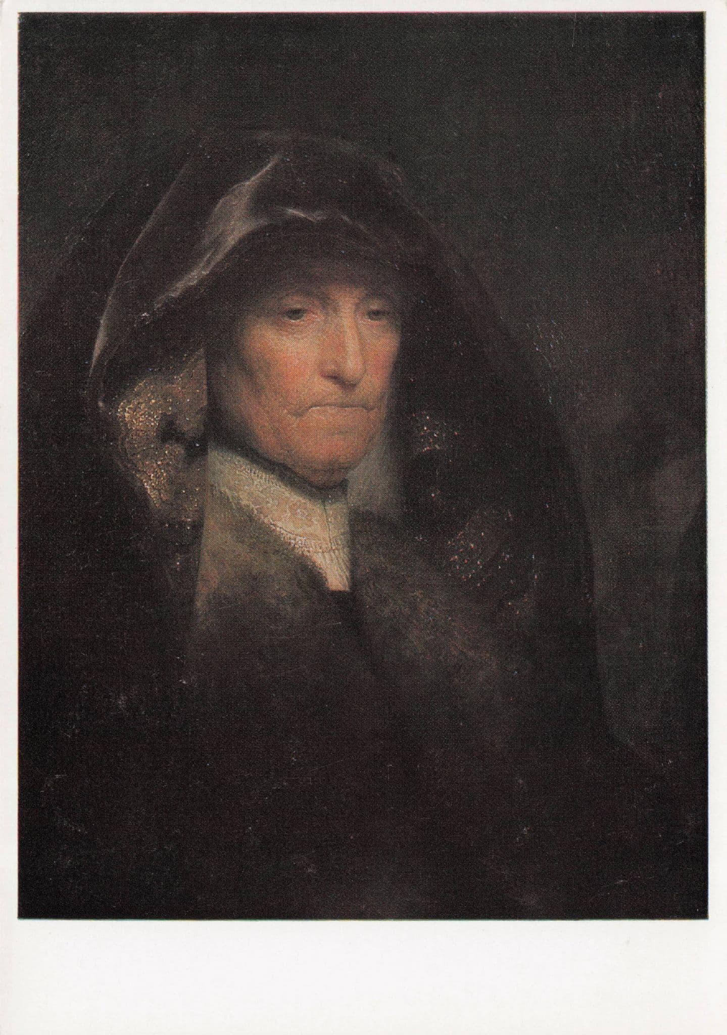 Rembrandt The Artist's Mother Royal Collection Painting Postcard