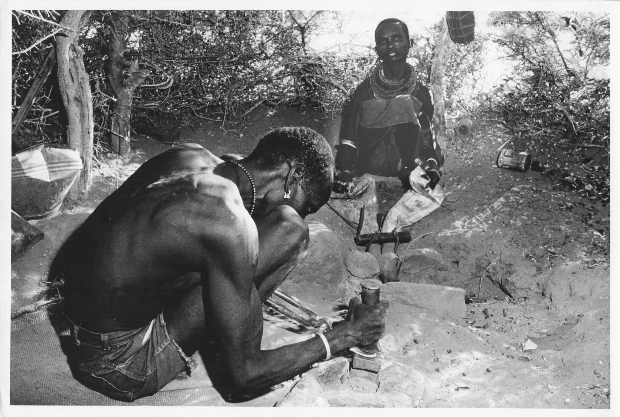Rendille Blacksmith Hand Made Bracelet 9x7 Kenya Vintage African Photo