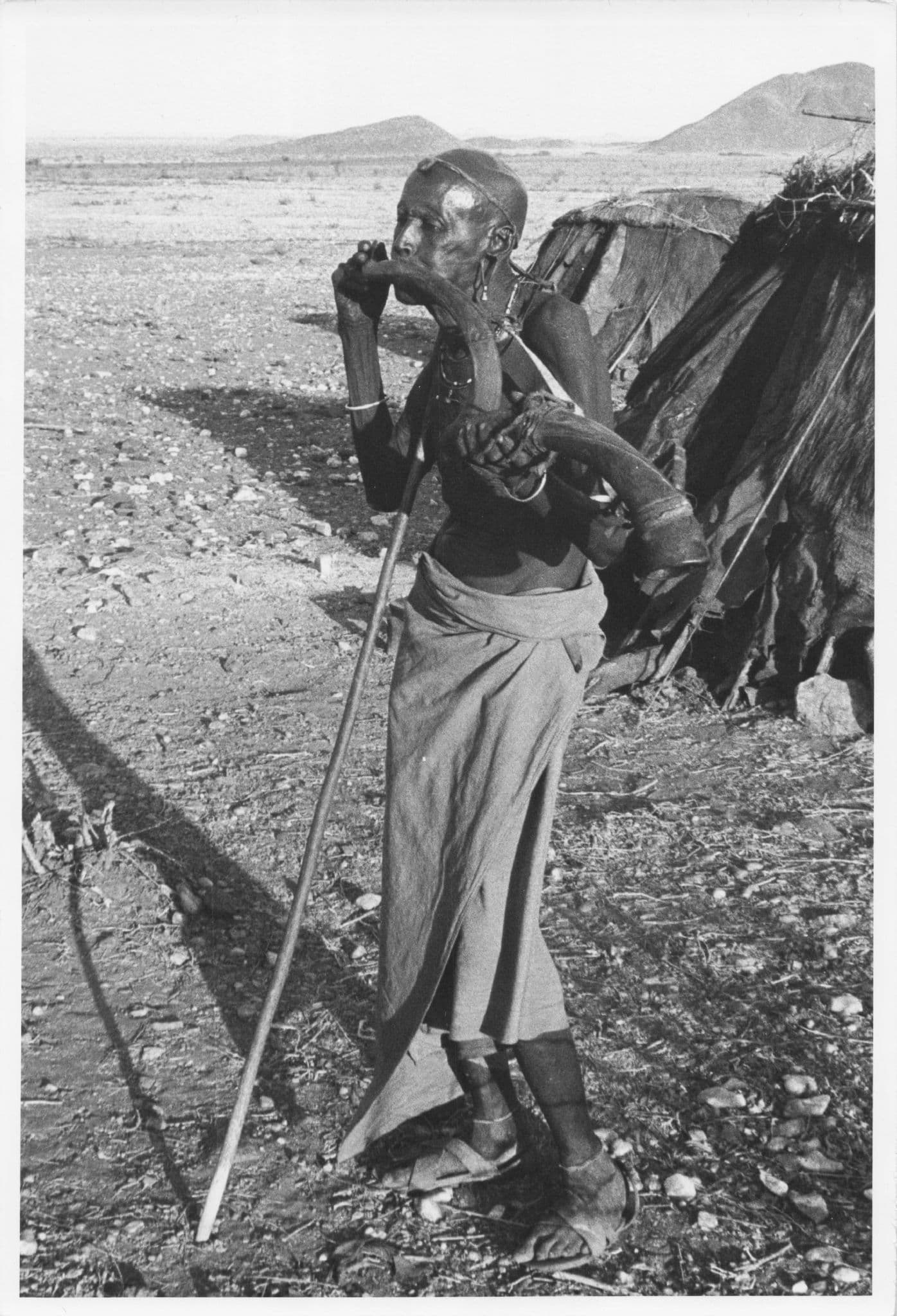 Rendille Elder Man With Old Artefacts Kenya Africa 9x7 Press Photo