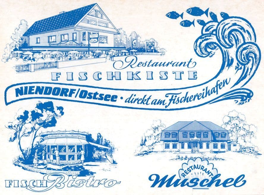Restaurant Fischkiste Bistro Timmendorfer Strand German Postcard