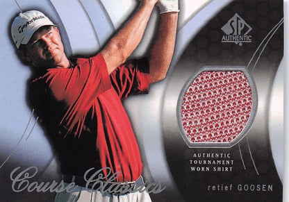 Retief Goosen Course Classics 2004 Authentic Tournament Upper Deck Golf Shirt Card