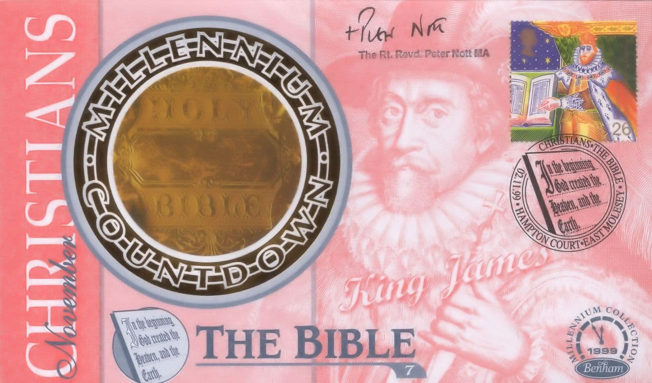 Reverend Peter Nott Norwich Norfolk Bishop Bible Hand Signed FDC