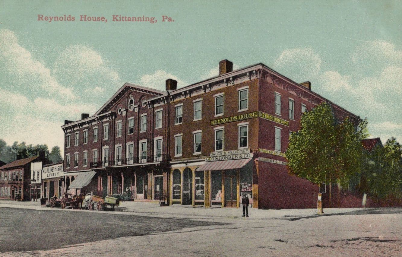 Reynolds House Kittanning PA USA Old Postcard