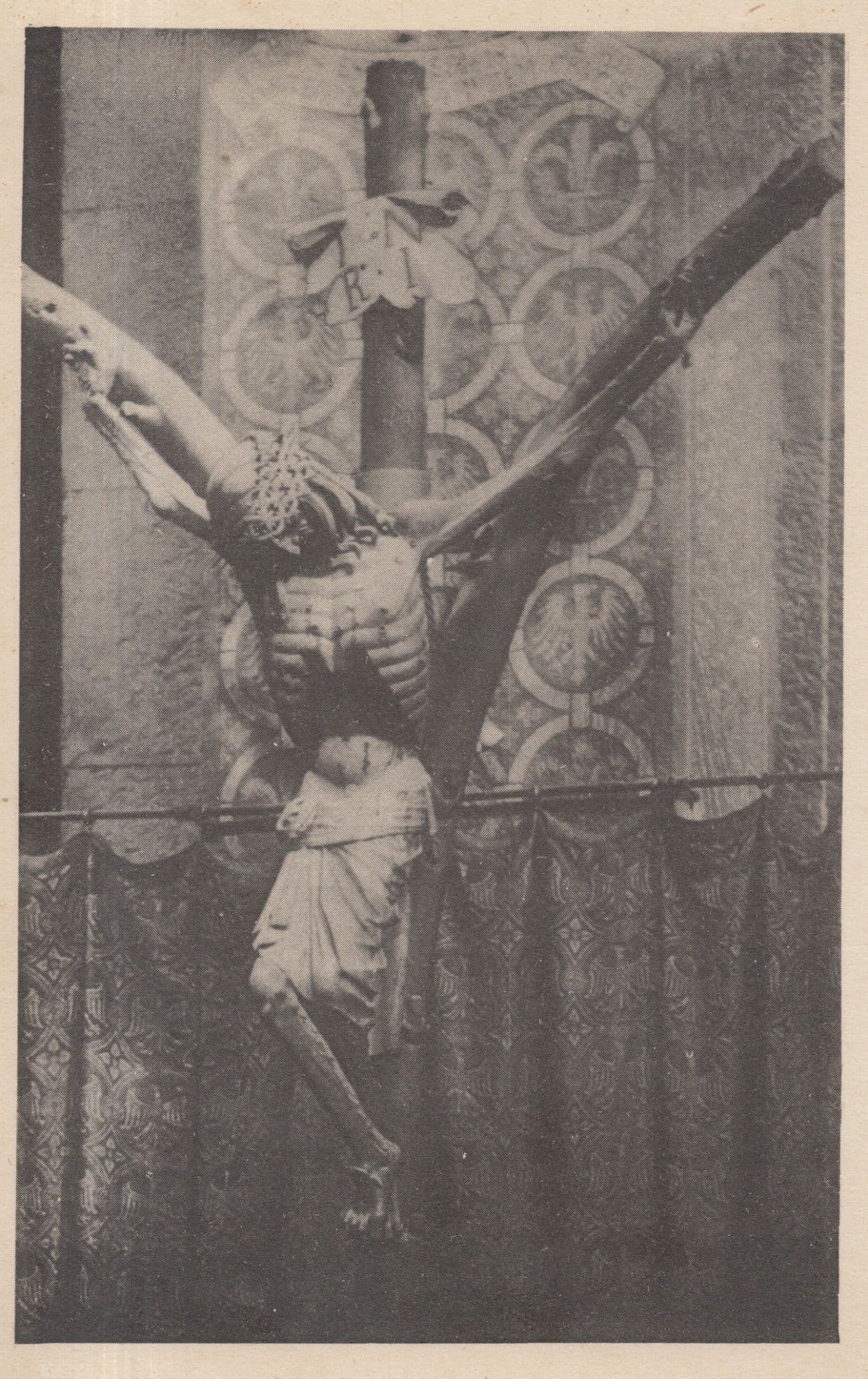 Rhein St Maria Koln Germany Antique Christian Crucifixion Postcard