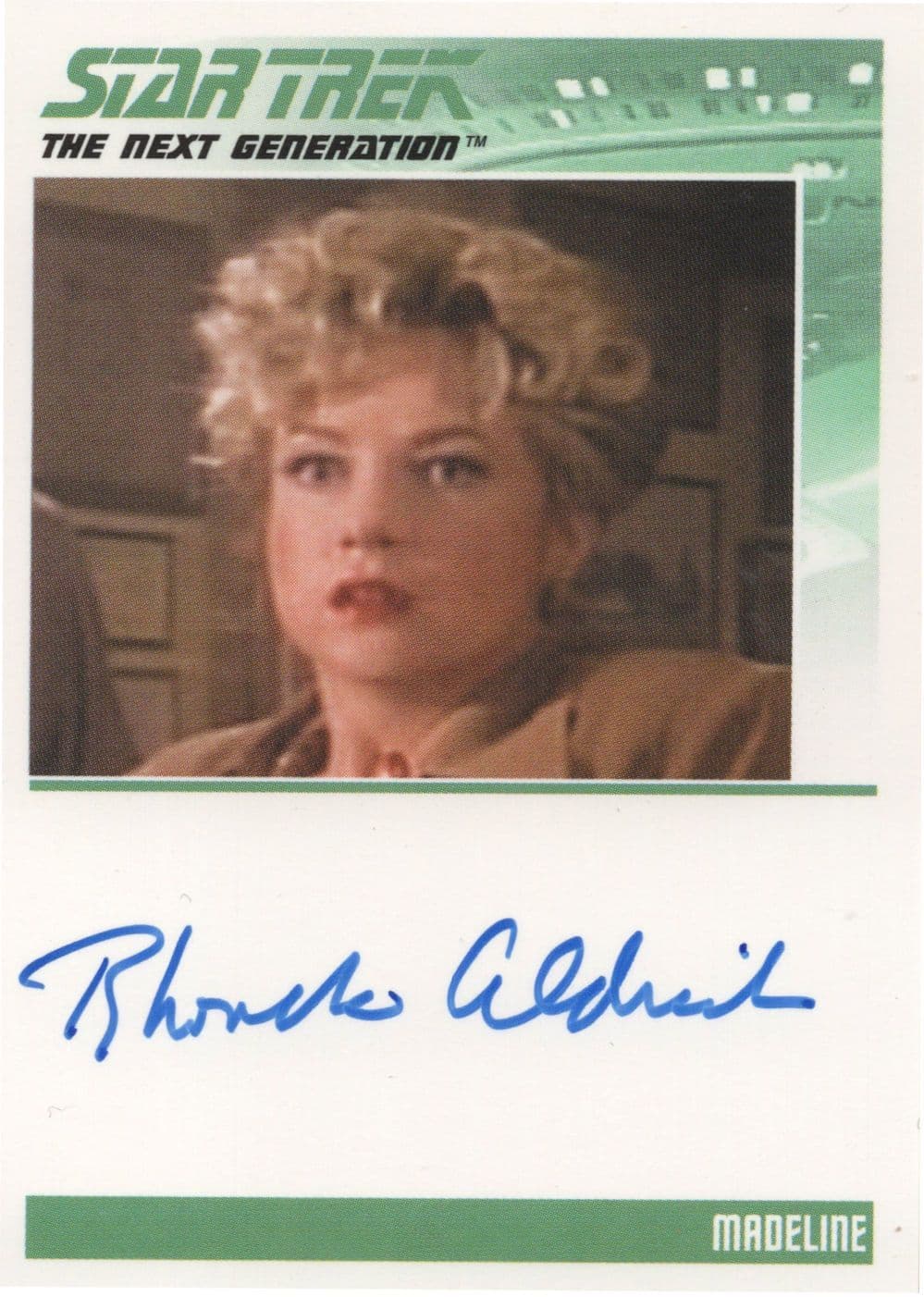 Rhonda Aldrick Star Trek Hand Signed Photo Autograph Card