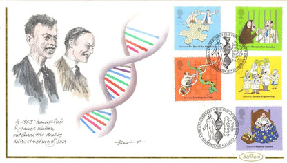 Richard Barton DNA Benham LIMITED EDITION OF 50 Hand Signed FDC