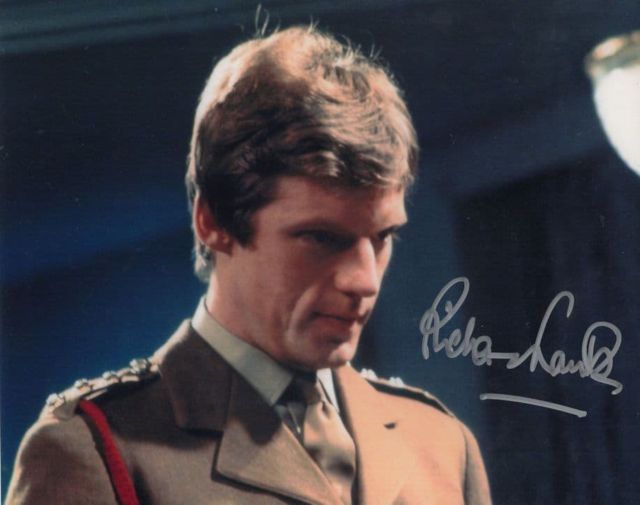 Richard Franklin as Captain Yates Dr Who 10x8 Hand Signed Photo