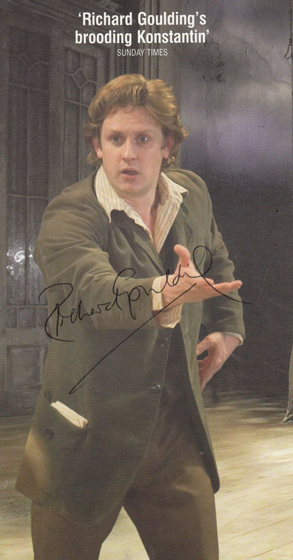 Richard Goulding Foyles War The Seagull Anton Chekhov Hand Signed Theatre Flyer