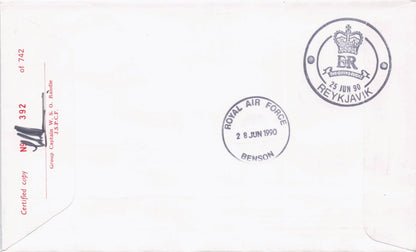 Richard Griffin Duke Of Edinburgh Police Officer Hand Signed Iceland FDC