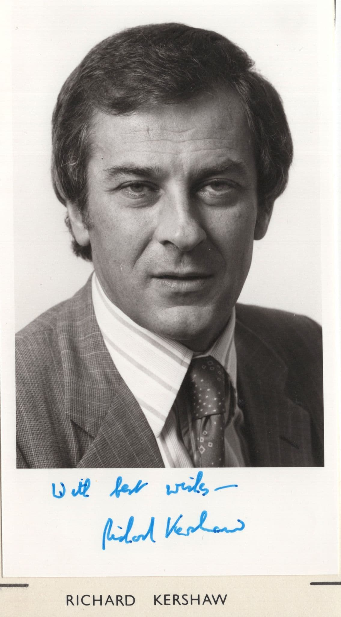 Richard Kershaw BBC Panorama News Mounted Hand Signed Photo
