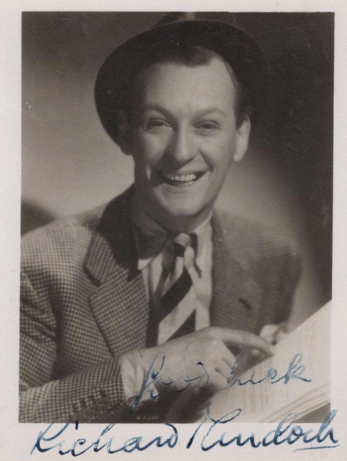 Richard Murdoch of Arthur Askey Excellent Hand Signed Photo