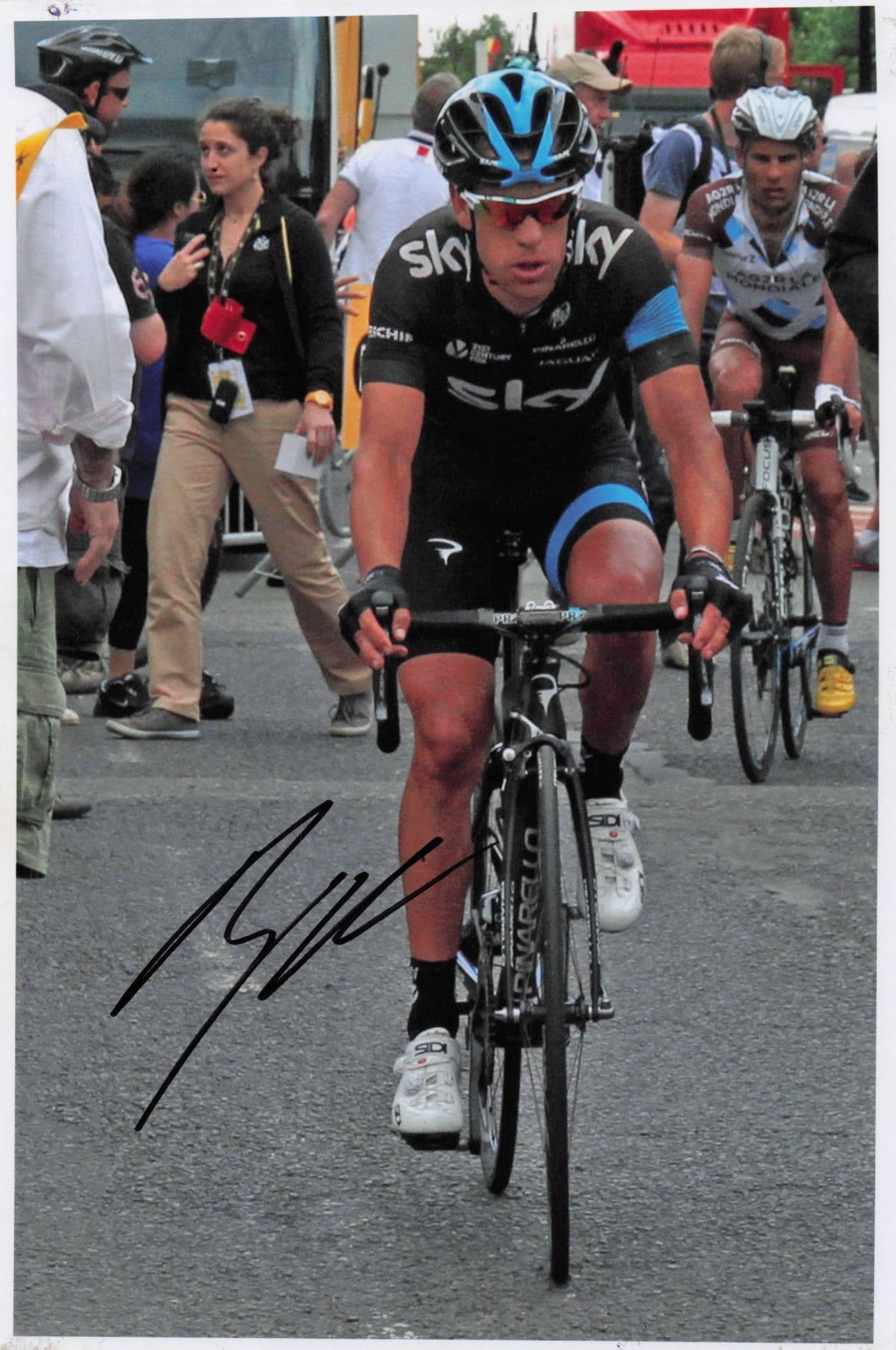 Richard Porte Australia Cycling 2014 Tour De France 12x8 Hand Signed Photo