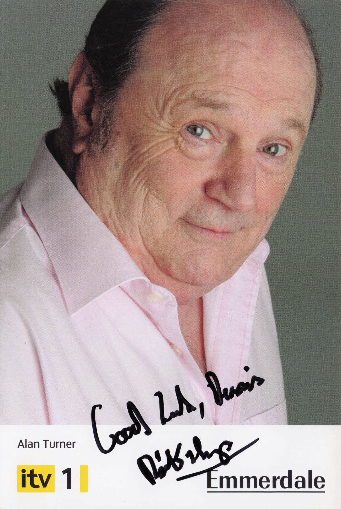 Richard Thorp Alan Turner Emmerdale Hand Signed Cast Photo